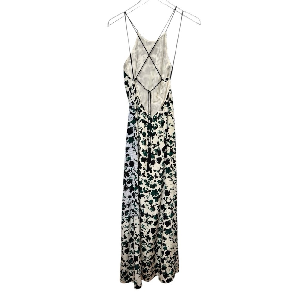 NWT Carmella Silk Floral Open Back Resort Vacation Women’s Maxi Dress Sz 2 - Picture 10 of 14